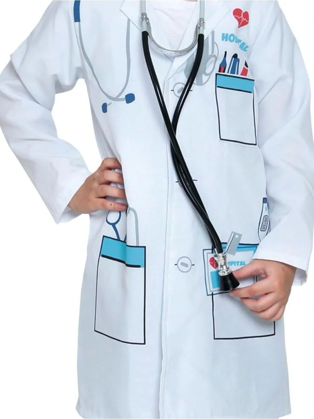 UNBRANDED Kids Professions Doctor Roleplay Jacket